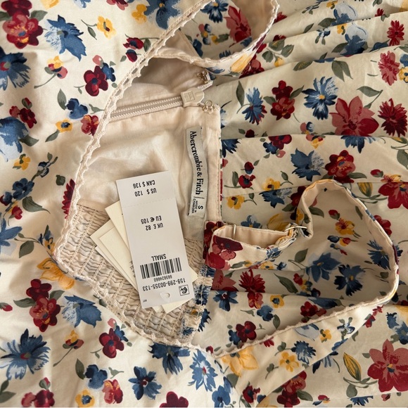 A&F Bra-Free Dylan Midi Dress in Cream Floral, NWT, size S - Picture 8 of 9